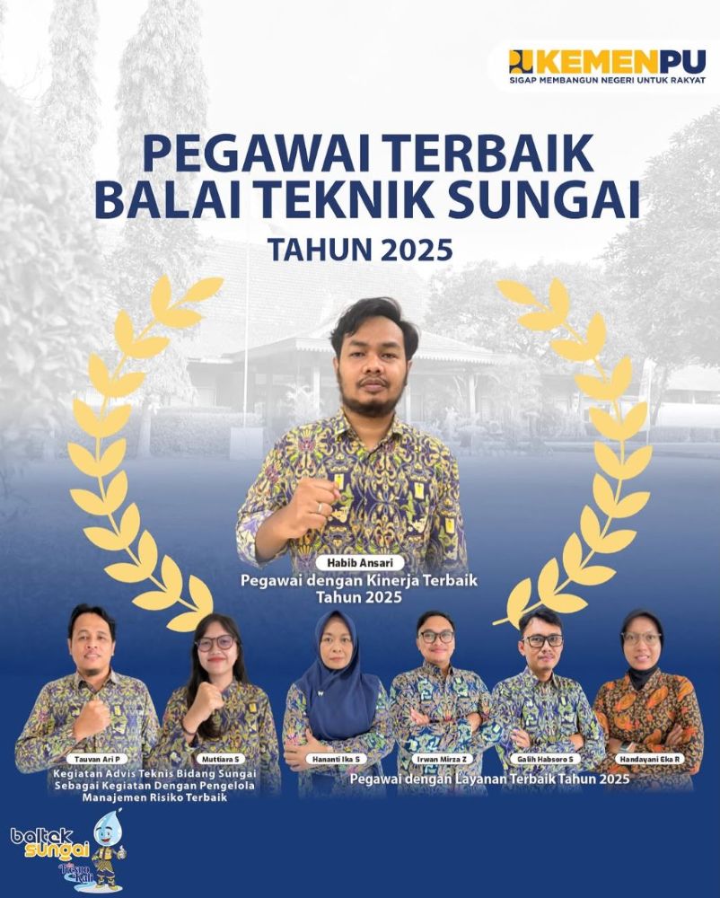 Pegawai Terbaik Balai Teknik Sungai Tahun 2025