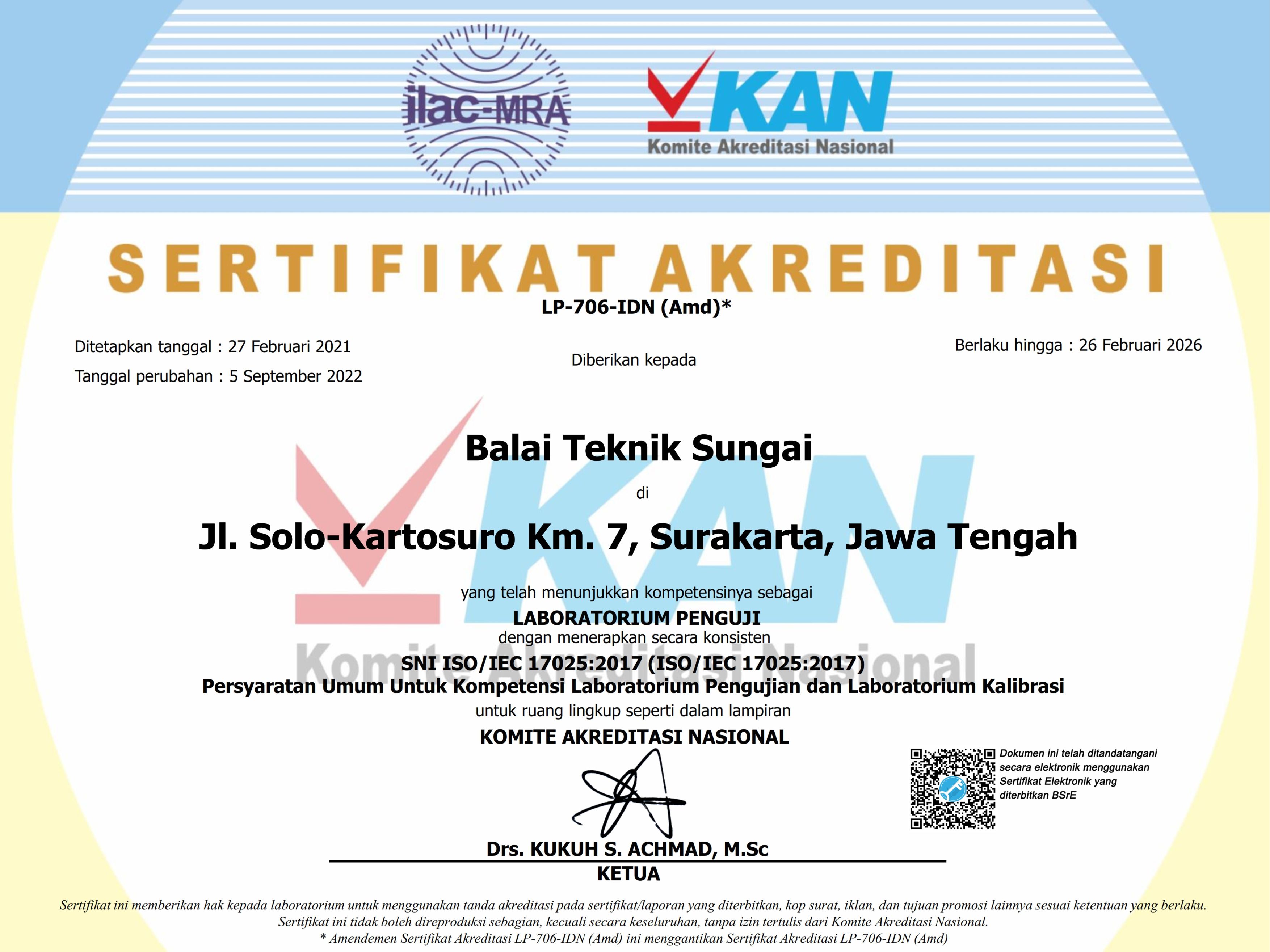 Sertifkasi Laboratorium